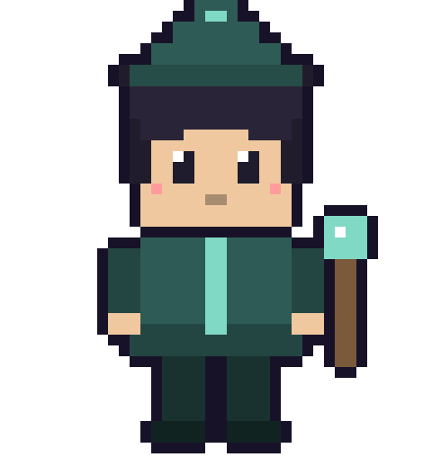 静かなる預言者型のドット絵キャラクター