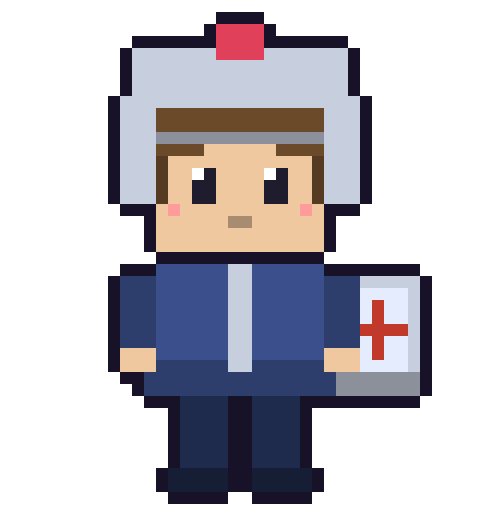 誓約の守護騎士型のドット絵キャラクター