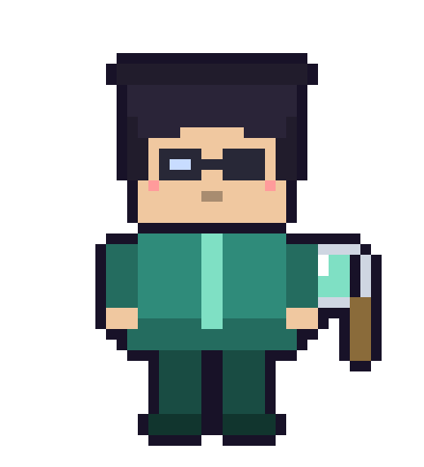 パターン認識のドット絵キャラクター