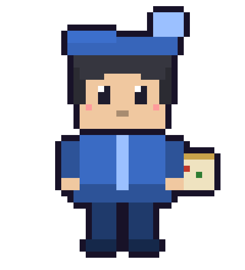 空間把握のドット絵キャラクター
